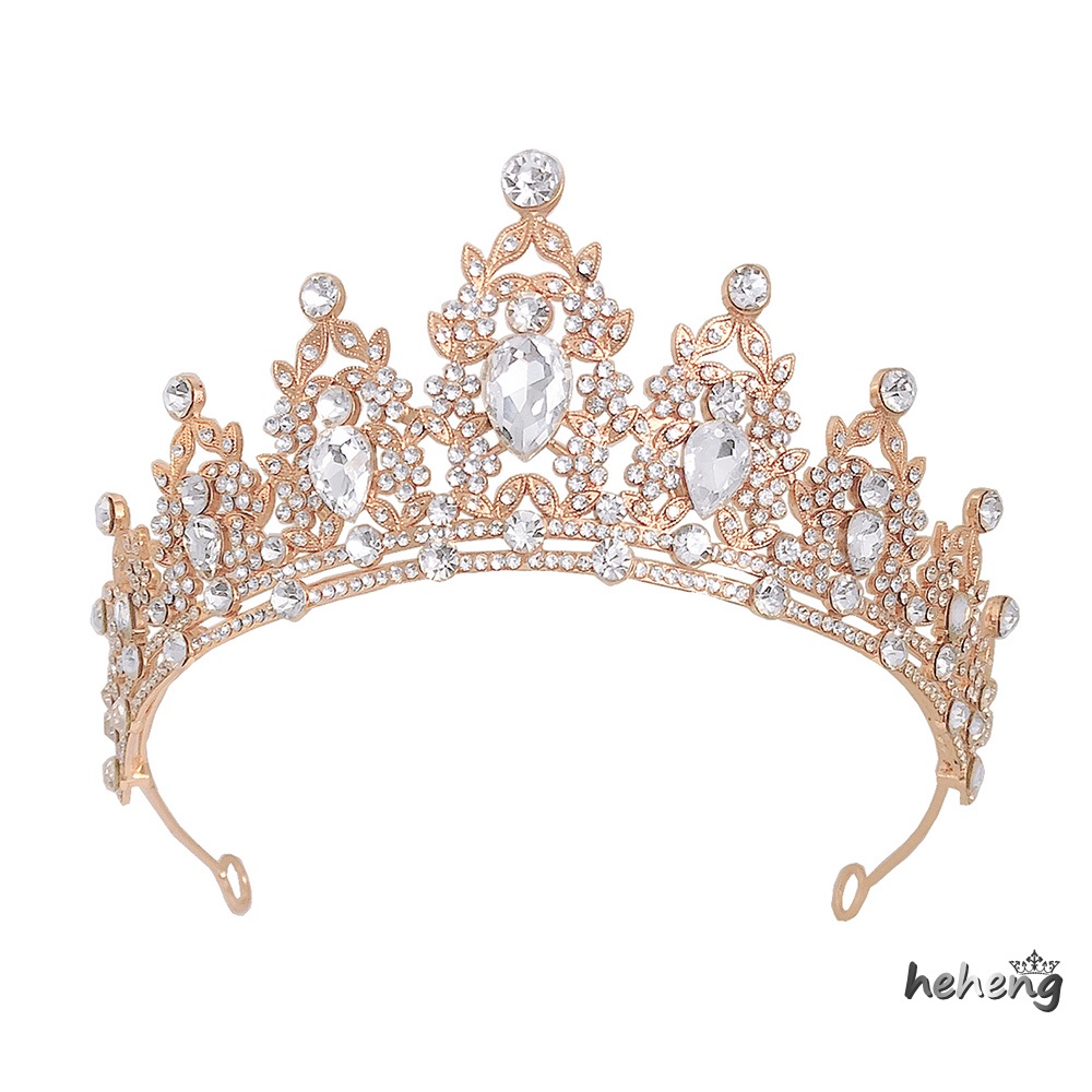 Cài Tóc Hình Vương Miện Baroque Đính Đá Nhiều Màu Sắc Bằng Hợp Kim Dành Cho Cô Dâu / Tiệc Sinh Nhật