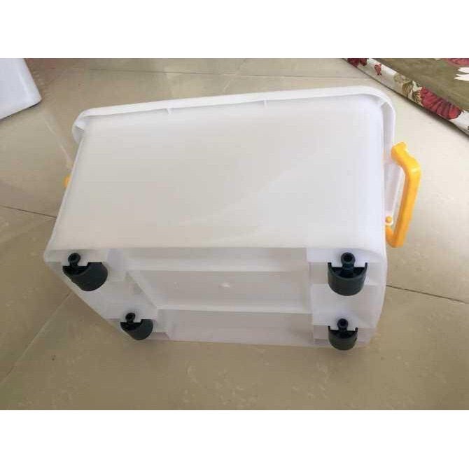 Thùng Nhựa Duy Tân Có Bánh Xe 30L (52 x 32 x 27.5 cm) No.750- GIAO NHANH 1H