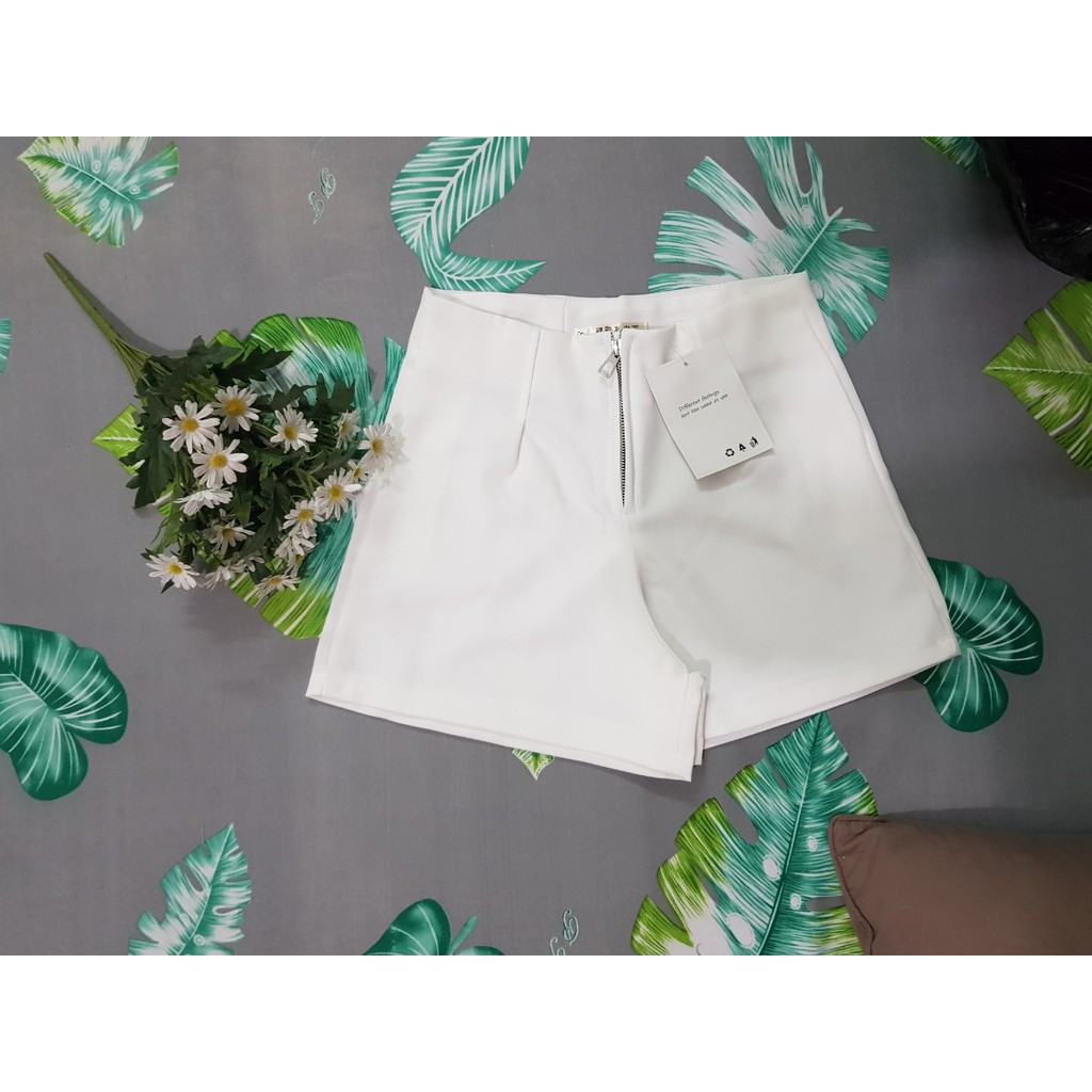 QUẦN SHORT LƯNG CAO - GEN BỤNG - KHÓA TRƯỚC-M36