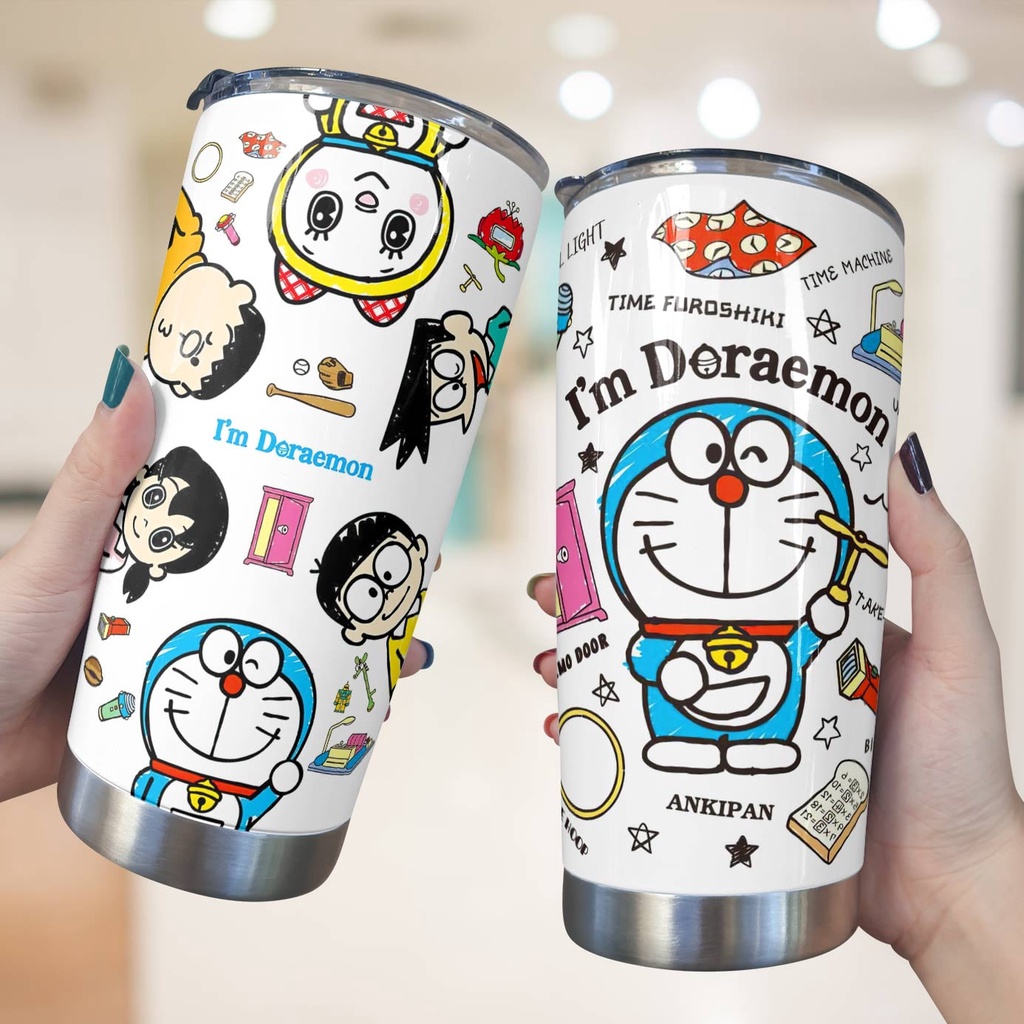 Ly Giữ Nhiệt In Hình Doraemon Tumpod 600ml