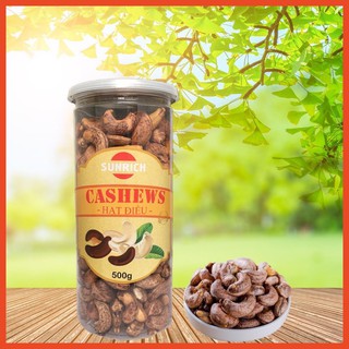 [HÀNG LOẠI 1] 500G HẠT ĐIỀU RANG MUỐI VỎ LỤA SUNRICH ĐÓNG HỘP THƠM NGON, TỐT CHO SỨC KHỎE