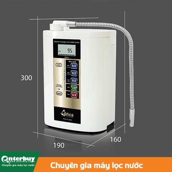 Máy lọc nước ion kiềm Atica MHW-H5(V) Made in Japan