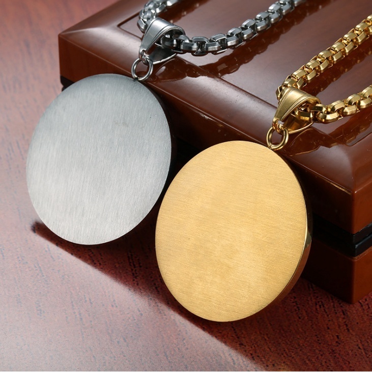 Thép không gỉ mới Mens Iced Out Bling Eyes of Evil Masonic Rays Dây chuyền Hip Hop Mặt dây chuyền Trang sức Punk