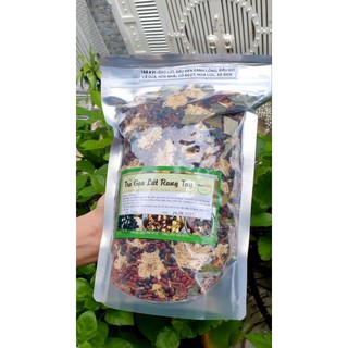 Trà  8 vị gạo lứt, Đậu Đen Xanh Lòng, Đậu đỏ, lá dứa, hoa nhài, cỏ ngọt, hoa cúc, XẠ ĐEN  rang củi