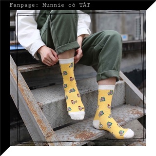 Tất cổ cao - vớ hoạ tiết - socks