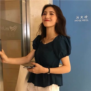 Áo kiểu nữ tay bồng - MINIBLUE