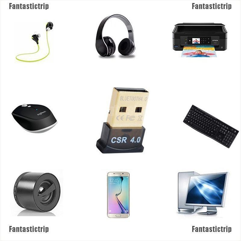 Fantastictrip Mini USB Bluetooth Adapter V 4.0 Dual Mode Wireless Dongle CSR 4.0 Win7 /8/XP L