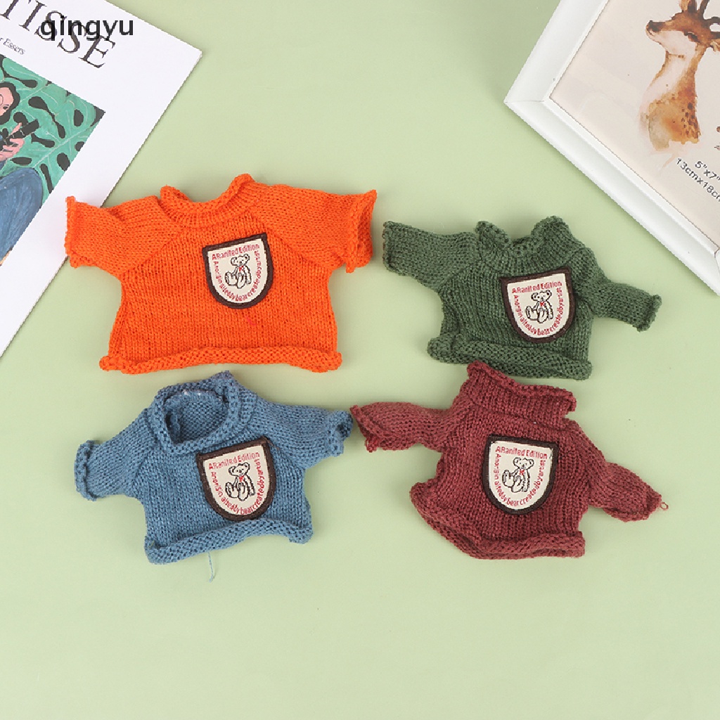 qingyu Baby Clothes For Dolls 20cm Baby Cute Sweater Clothing Suit Diy Doll Dressup PLI