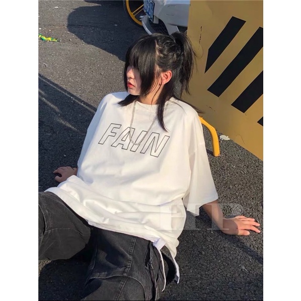 Áo phông UNISEX FAIN chữ rỗng TH6