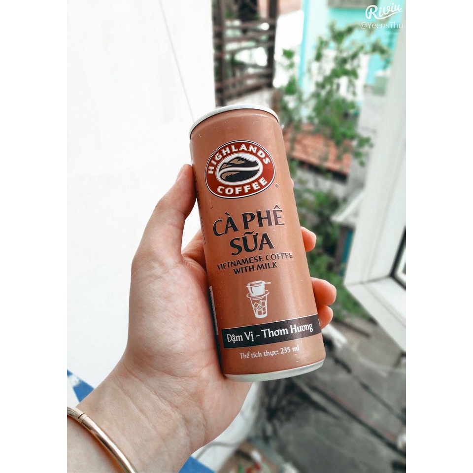 Thùng cafe lon Highland 235ml siêu ngon và tiện lợi  - Thùng 24 lon