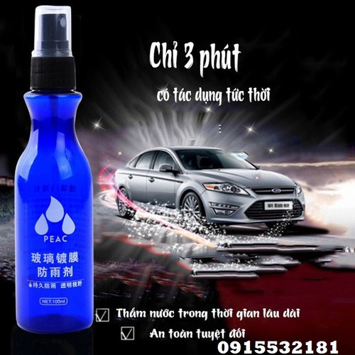 Chai xịt nano chống thấm kính cho xe ô tô