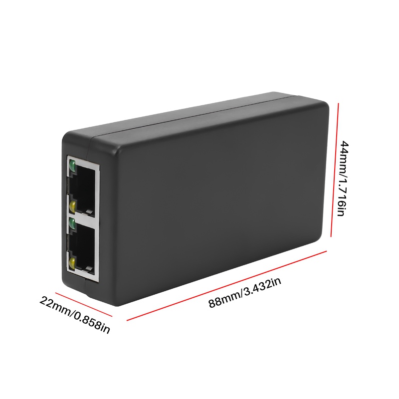 100m Dây Cáp Mở Rộng 2 Cổng POE 10 / 100Mbps IEEE 802.3Af Cho Camera IP