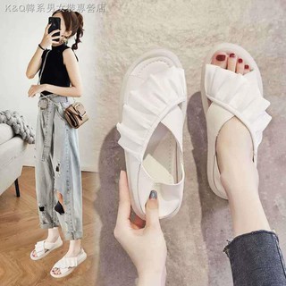 💞 Dép Xăng Đan Đế Bằng Quai Chéo Phong Cách Hàn Quốc Thời Trang Mùa Hè Xinh Xắn Cho Nữ