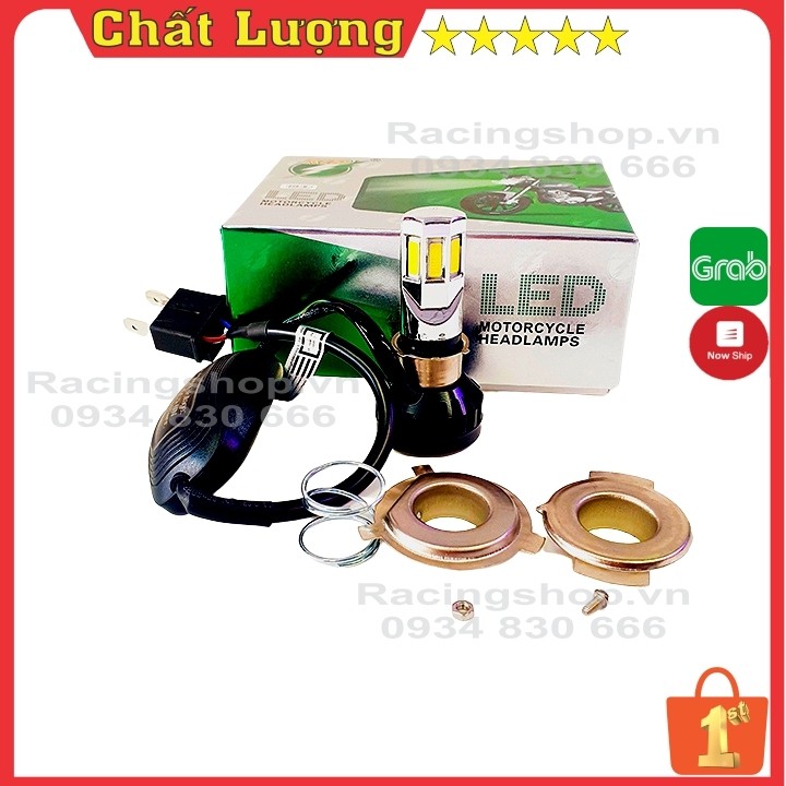 Đèn Pha Led Xe Máy LEDVNRACING Đèn Pha Trợ Sáng RTD 🌞  Siêu Sáng 🌞 Quạt tản nhiệt gắn cho xe ga xe số ( GIÁ 1 BÓNG )