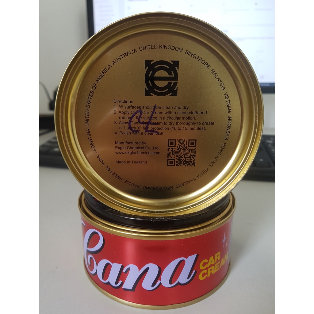 Sáp đánh bóng ô tô, xe máy, kim loại, mặt đá, giày CANA CREAM 220gr hàng chính hãng