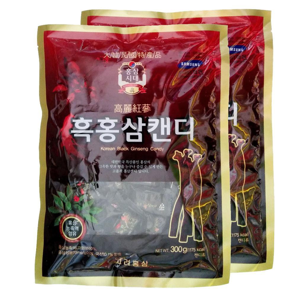 Kẹo Sâm Hàn Quốc Chính Hãng 200g – Hồng sâm, Hắc sâm (đen,black), Sâm Quế, không đường