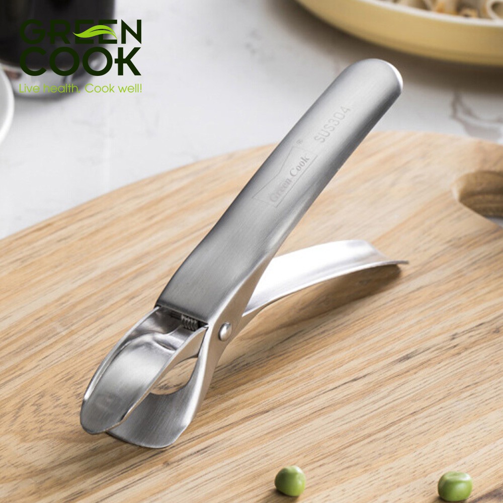 Bộ 2 dao và gắp đa năng inox 304 cao cấp Green Cook Also’me thiết kế trang nhã hiện đại