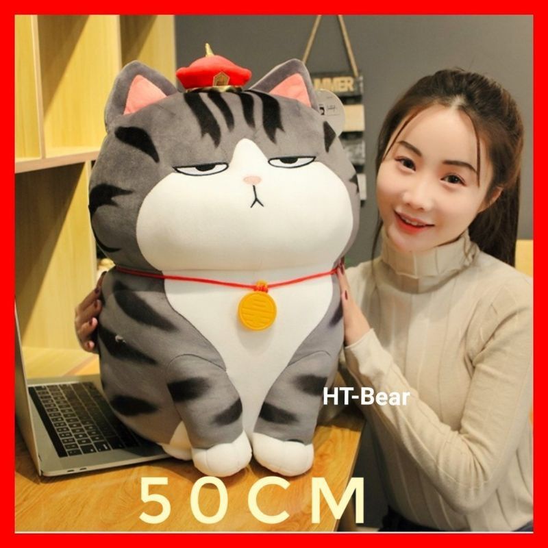 Gấu Bông mèo hoàng thượng cosplay thỏ, mèo bông quý tộc, vải nhập cao cấp