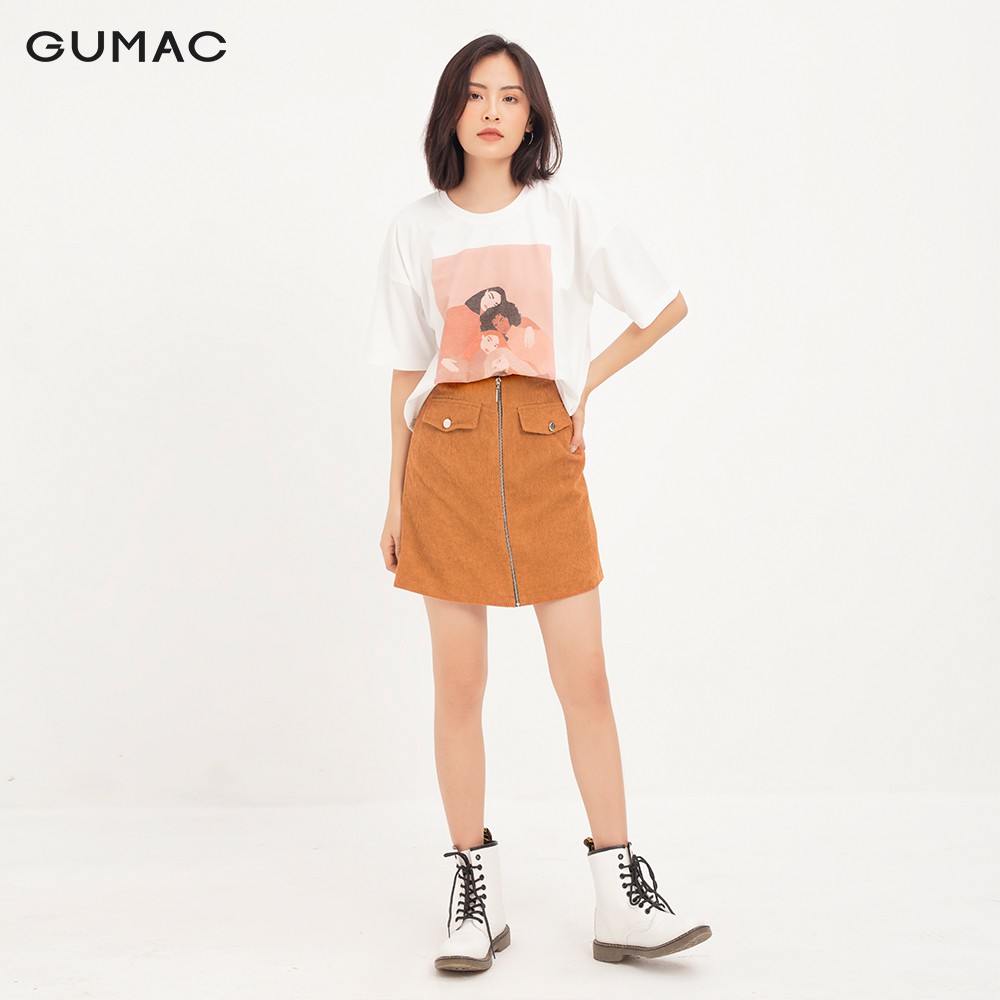 Chân váy nữ dây kéo GUMAC đủ màu, đủ size phong cách năng động, trẻ trung VA1277 | BigBuy360 - bigbuy360.vn