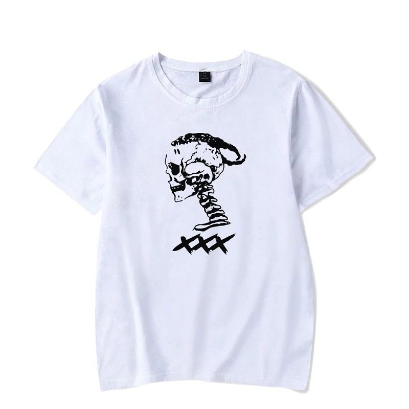 Áo Thun Cotton Tay Ngắn Size Lớn XXXTentacion Phong Cách Hip Hop Đường Phố 385A Cho Nam Và Nữ