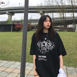 Áo thun oversize nam nữ talk sense chất liệu vải tốt cotton M L XL màu đen Trumunisex