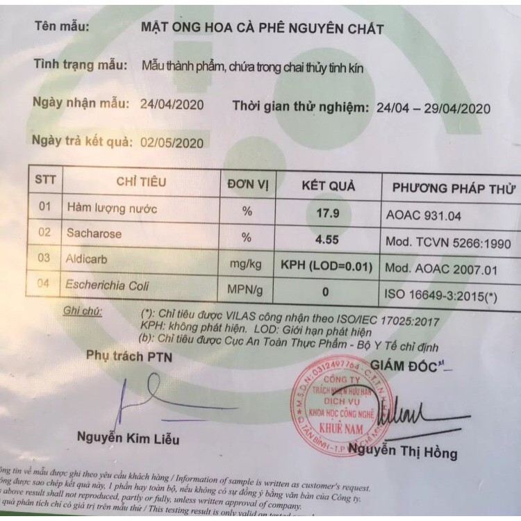 Mật Ong Nguyên Chất 100% Đồi Hoa Cà Phê Thiên Nhiên