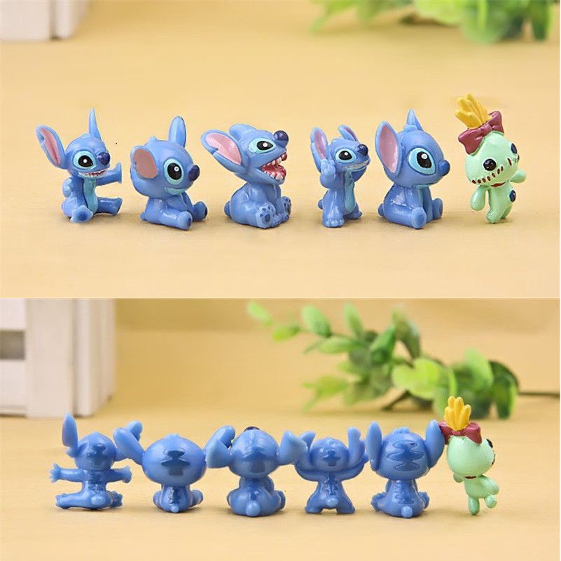 Set 12 Mô Hình Đồ Chơi Nhân Vật Hoạt Hình Lilo &amp; Stitch