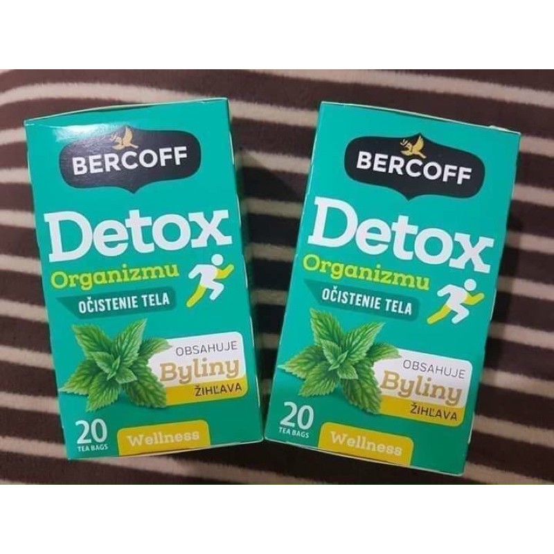 DETOX THANH LỌC CƠ THỂ LOẠI BỎ TẠP CHẤT TRONG CƠ THỂ TỪ CÁC LOẠI THẢO MỘC VỚI TRÀ TÚI LỌC BERCOFF DETOX SLIM & FIT