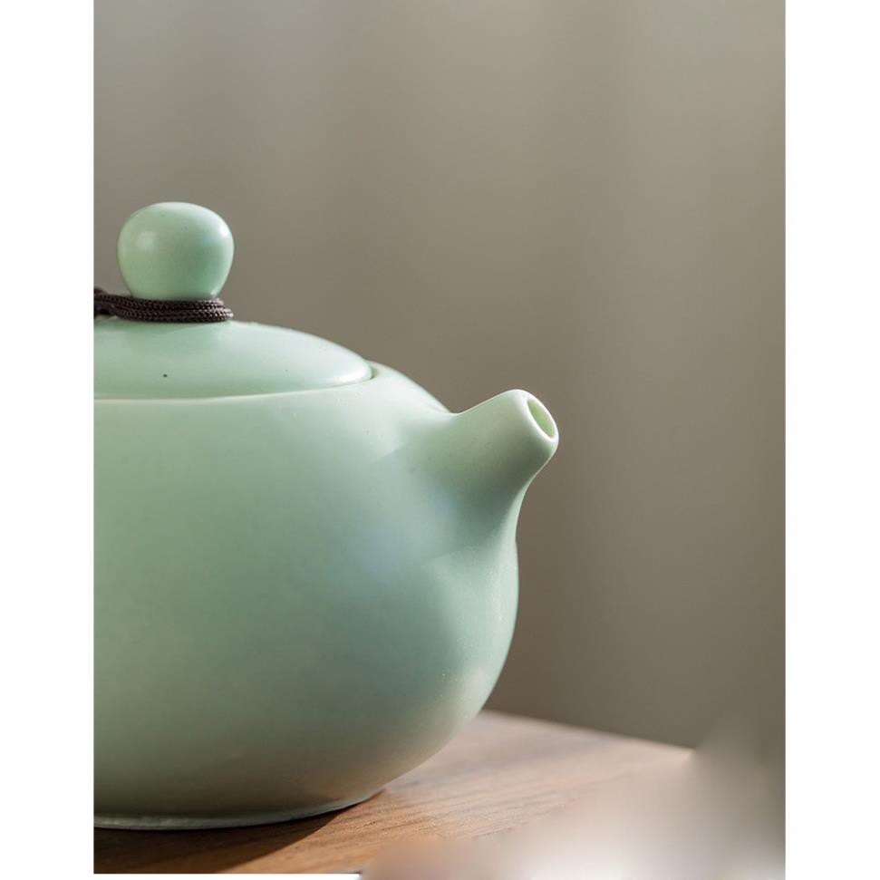 Bộ Chén Trà Du Lịch 4 Chén - Túi Chống Sóc - Chén Sứ Xuyên Sáng