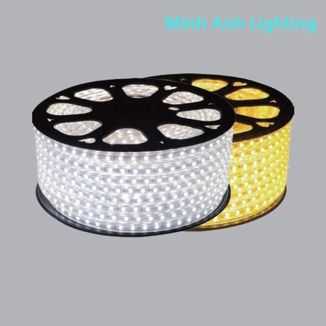 Dây LED 2835 MPE Cuộn 50M + Tặng Kèm 5 Đầu Nguồn