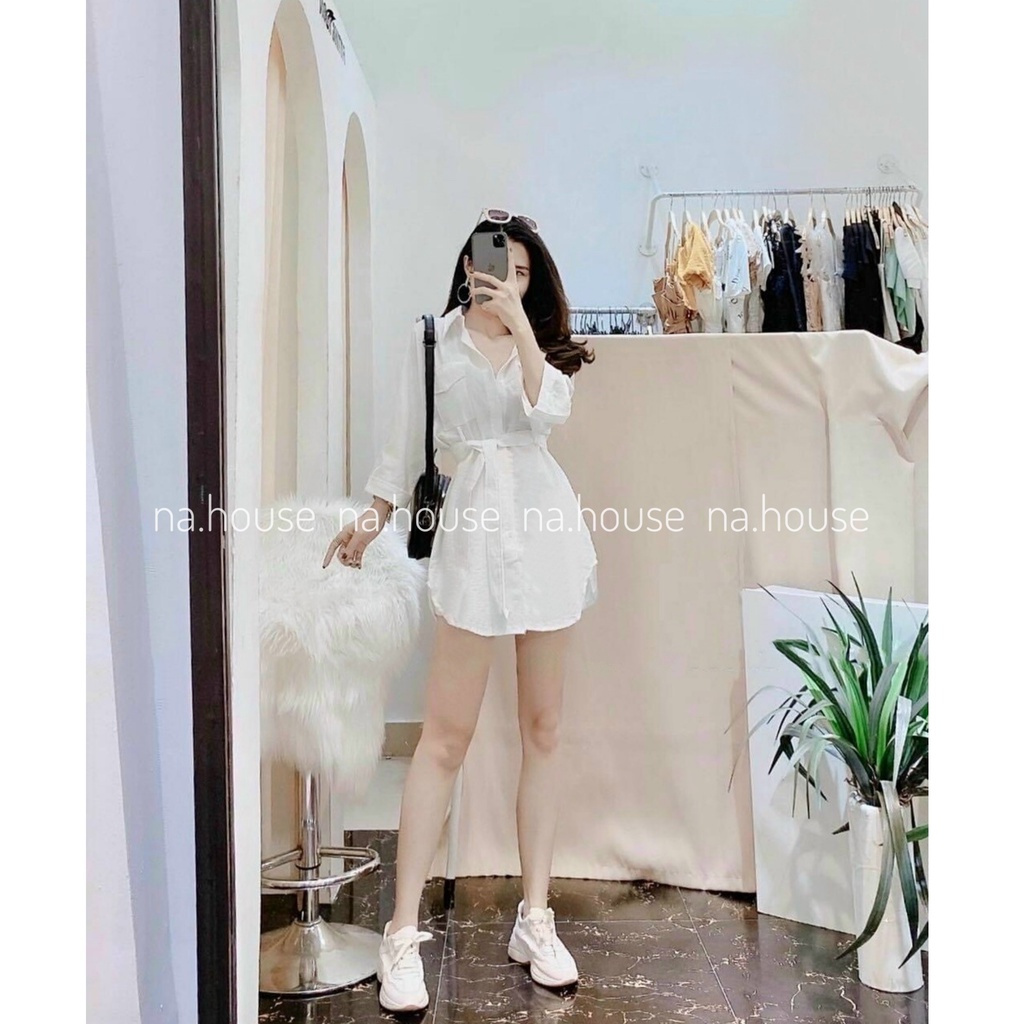 SET SƠ MI CỘT EO ĐI CHƠI ĐI TIỆC NAHOUSE SET ÁO SƠ MI KÈM QUẦN THIẾT KẾ ĐẸP VÀ XINH XẮN