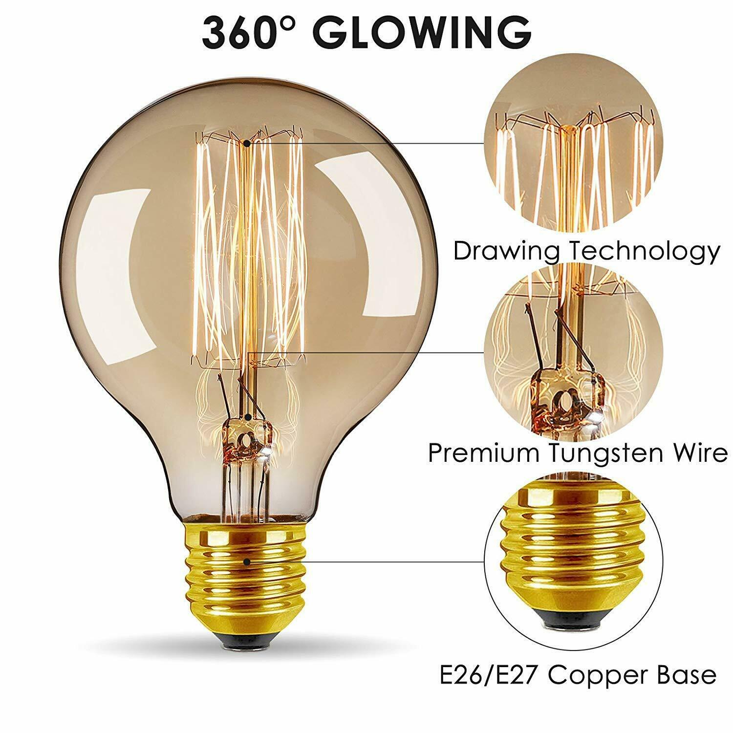 Bóng Đèn Led E27 E14 A + Dây Tóc Edison Phong Cách Cổ Điển