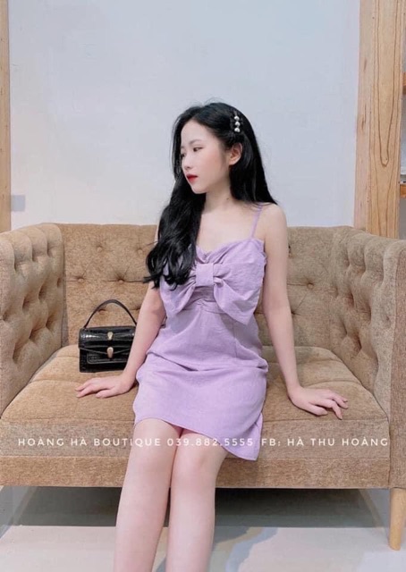 [ Mã FAMAYWA2 giảm 10K đơn 50K] VÁY 2 DÂY NƠ NGỰC DÁNG A | BigBuy360 - bigbuy360.vn