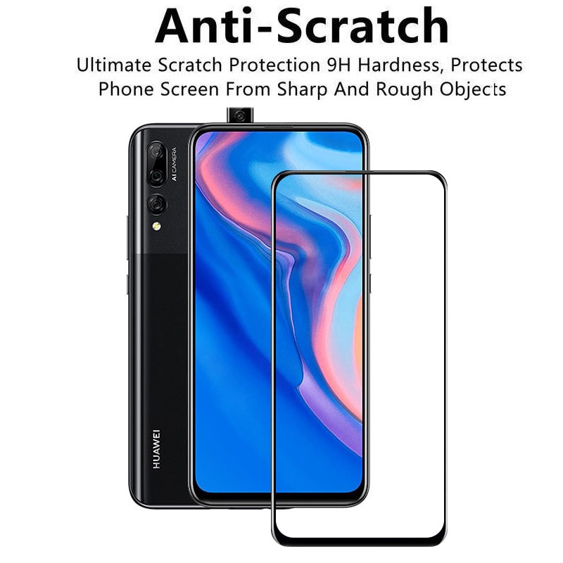 Huawei Y9s Tempered Glass Screen Protector For Huawei Y9s Y6s Y9 Prime Y7 Y6 Y5 Pro 2019 Full Glue Screen Protector &amp; Camera Lens Glass Protector