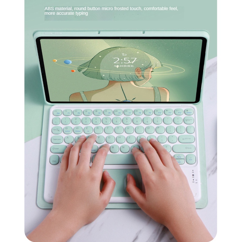 Ốp Lưng Kèm Bàn Phím Bluetooth Không Dây Cho Xiaomi Redmi Pad 10.61 inch TouchPad