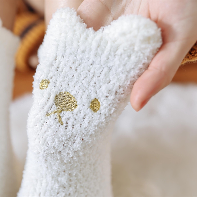 Vớ Bông Kiểu Động vật dễ thương ấm áp Nhiều Màu sắc