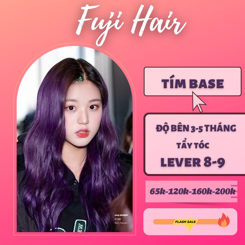 Màu Nhuộm tóc Đỏ Lửa/ Tím Base Fuji.haircolor