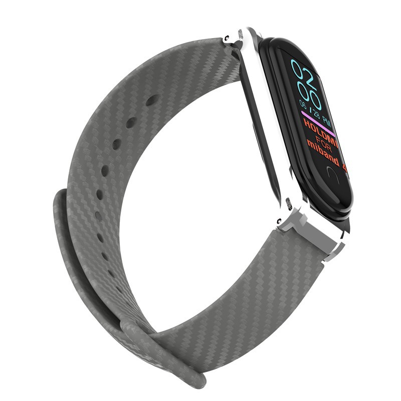 Sale 70% Dây đeo thay thế chất liệu silicon cho Xiaomi Mi Band 4, Black Giá gốc 117,000 đ - 12C55