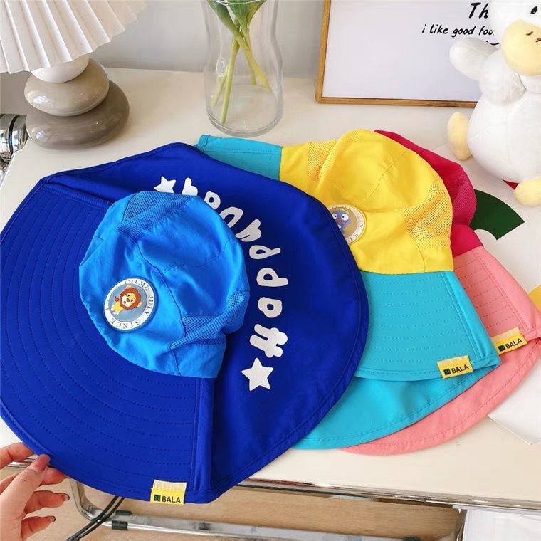 Mũ Vành Rộng Chống Tia UV Có Đèn Led Tiện Dụng Cho Bé