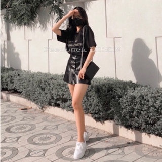Váy quần da [Ảnh thật shop chụp]