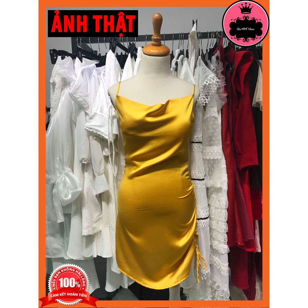 ĐẦM BODY THUN - VÁY 2 DÂY CÓ MÚT NGỰC FREESIZE CHẤT LỤA GÂN - MYDRESS | BigBuy360 - bigbuy360.vn