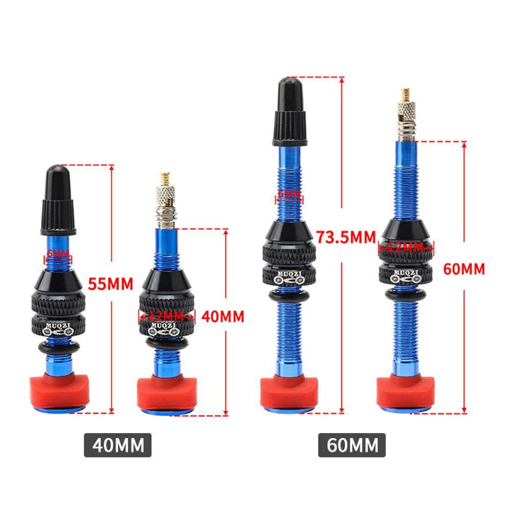 MUVAKO Tubeless Tire Valve 4 Colors Outdoor Tool CNC Alloy Nipple Bicycle Tubeless Rim