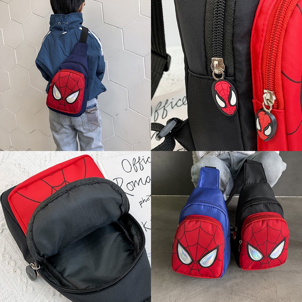 Túi Đeo Chéo Ngực Nhỏ Họa Tiết Hoạt Hình Phong Cách Hàn Quốc Cho Bé Trai