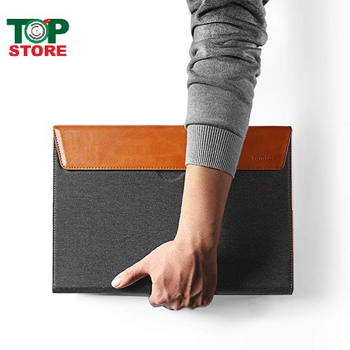 TÚI CHỐNG SỐC TOMTOC PREMIUM LEATHER FOR MACBOOK PRO 13″ - 15''