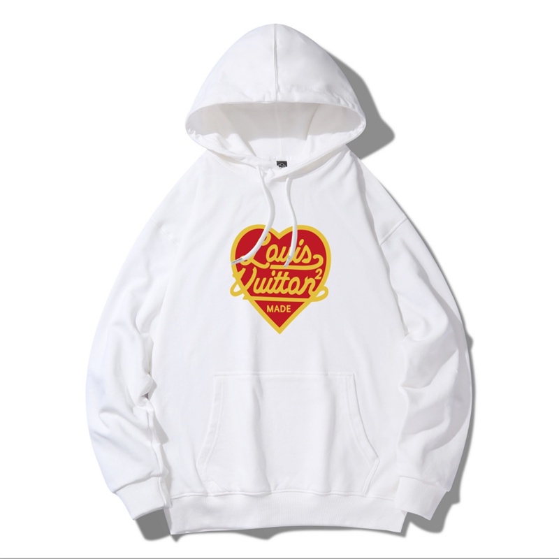 L &amp; V Áo Sweatshirt In Logo Trái Tim Phối Màu Tương Phản Phía Trước Thời Trang Nhiều Màu Sắc