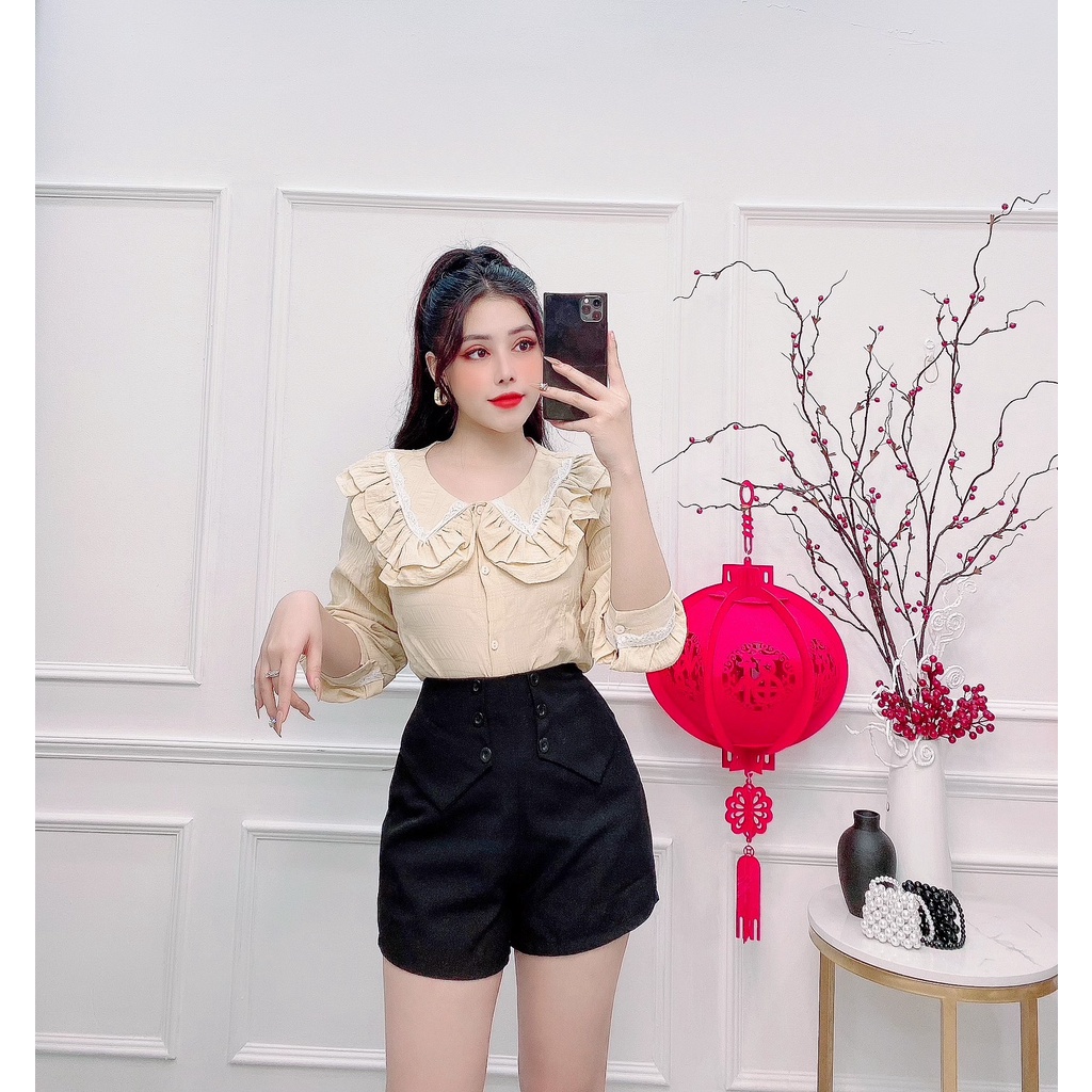 Set đùi nữ, set cổ bèo newtrend nhiều màu đủ size S M L SKUS-15