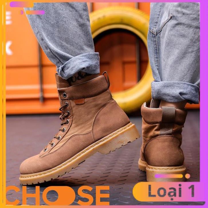 [Bản Mới Nhất] Giày Nam Boot Nam Cổ Cao Choose Màu Trơn Bụi Bặm G2616 | BigBuy360 - bigbuy360.vn