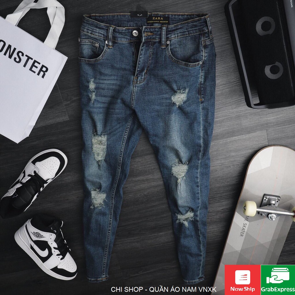 QUẦN JEAN NAM ZA RA CAO CẤP SKINNY ÔM