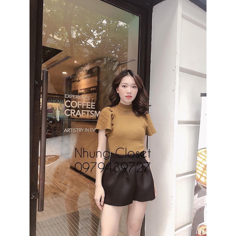 Áo Len Tay Phồng Cộc Ms 545_Xưởng May Quang Anh