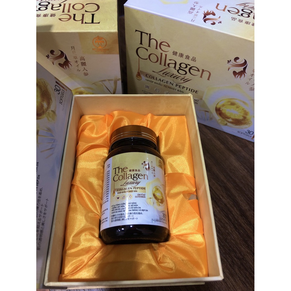 THE COLLAGEN LUXYRY-  Collagen peptide nhập khẩu từ Nhật Bản, giảm lão hóa, giúp da căng bóng, lưu giữ nét xuân (30 viên